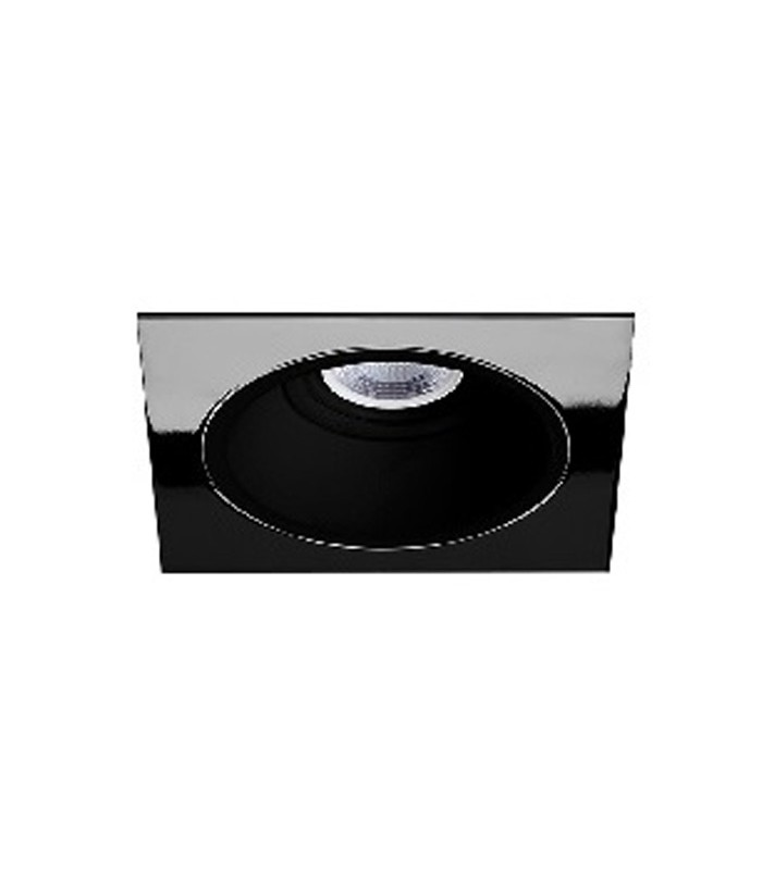 Aro Empotrable Basculante Cuadrado ERYX-2 Negro/Titanio