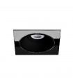 Aro Empotrable Basculante Cuadrado ERYX-2 Negro/Titanio
