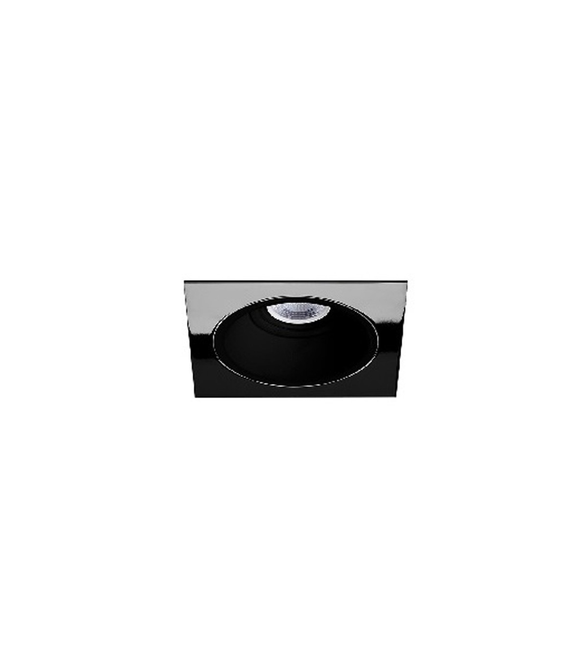 Aro Empotrable Basculante Cuadrado ERYX-2 Negro/Titanio