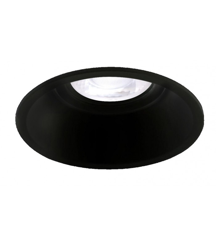 Aro Empotrable Basculante Redondo ERYX-1 Confort Negro