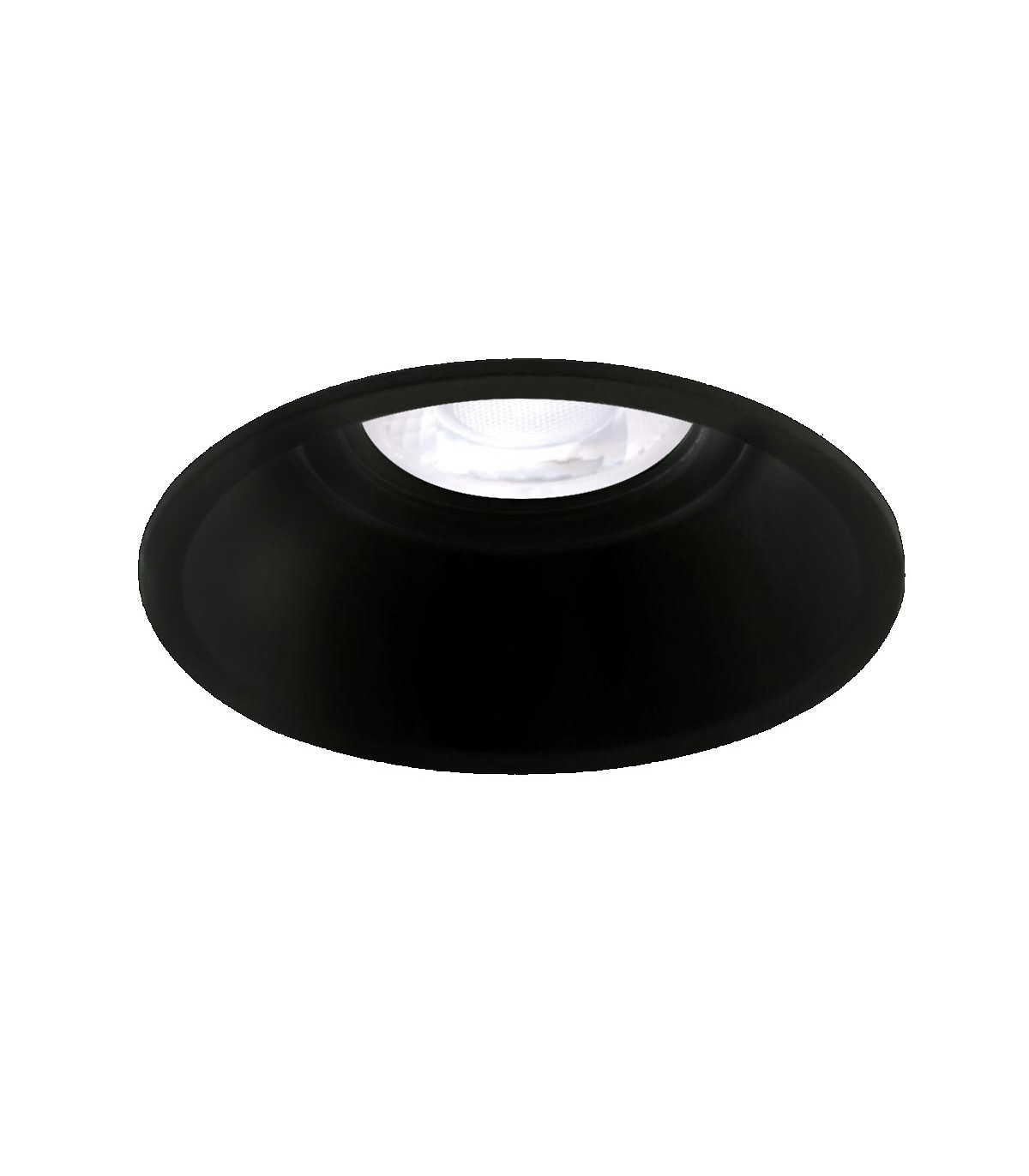 Aro Empotrable Basculante Redondo ERYX-1 Confort Negro