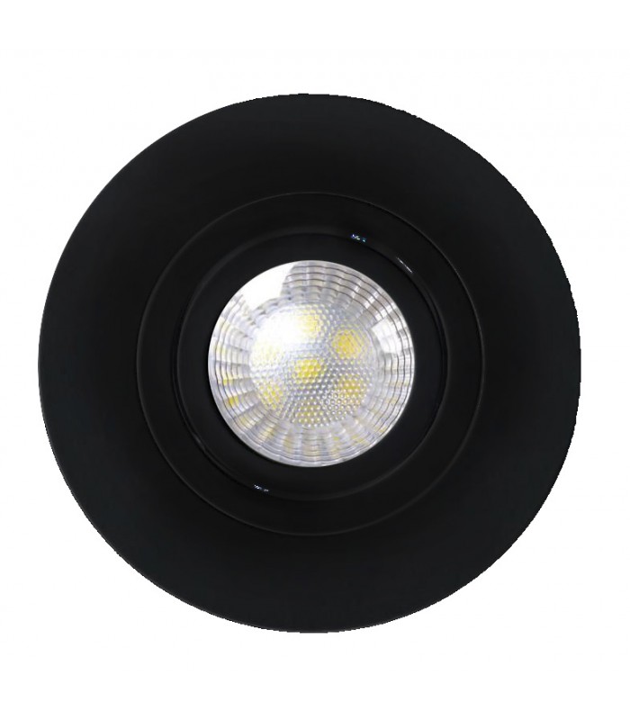 Aro Empotrable Basculante Redondo Skip Maxi Negro