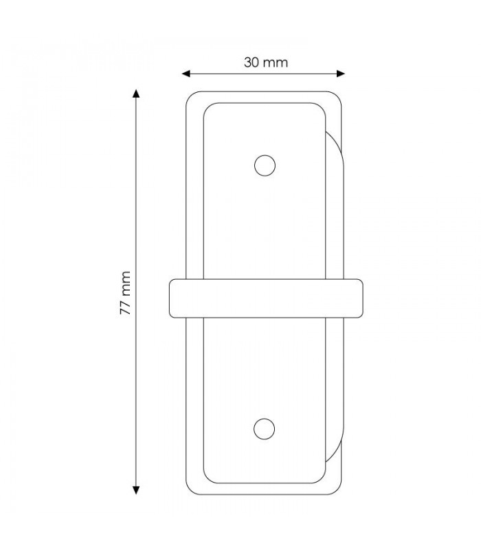 Conector I En Línea Reforzado Para Carril Monofásico