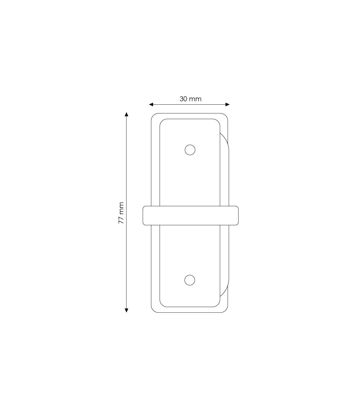 Conector I En Línea Reforzado Para Carril Monofásico