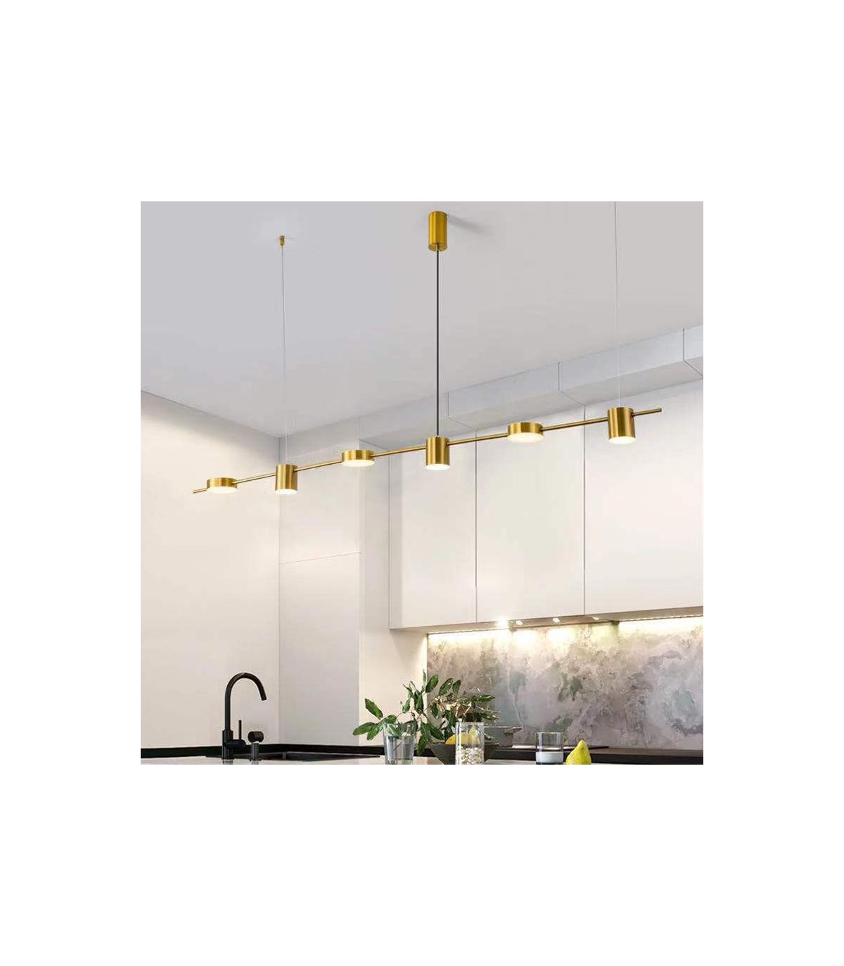 Lámpara Colgante Sixng Oro 30W 3000Lm