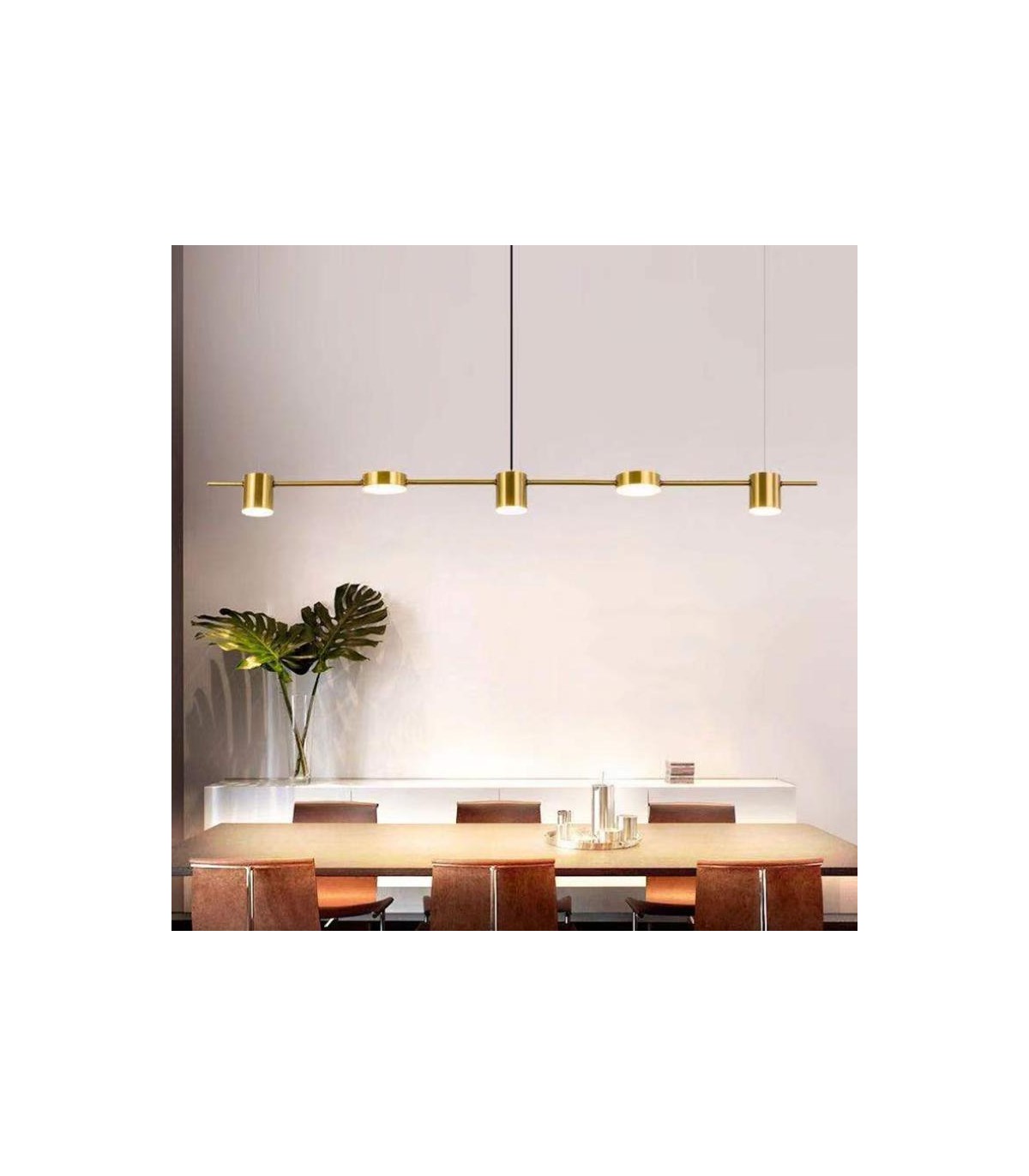 Lámpara Colgante Sixng Oro 30W 3000Lm