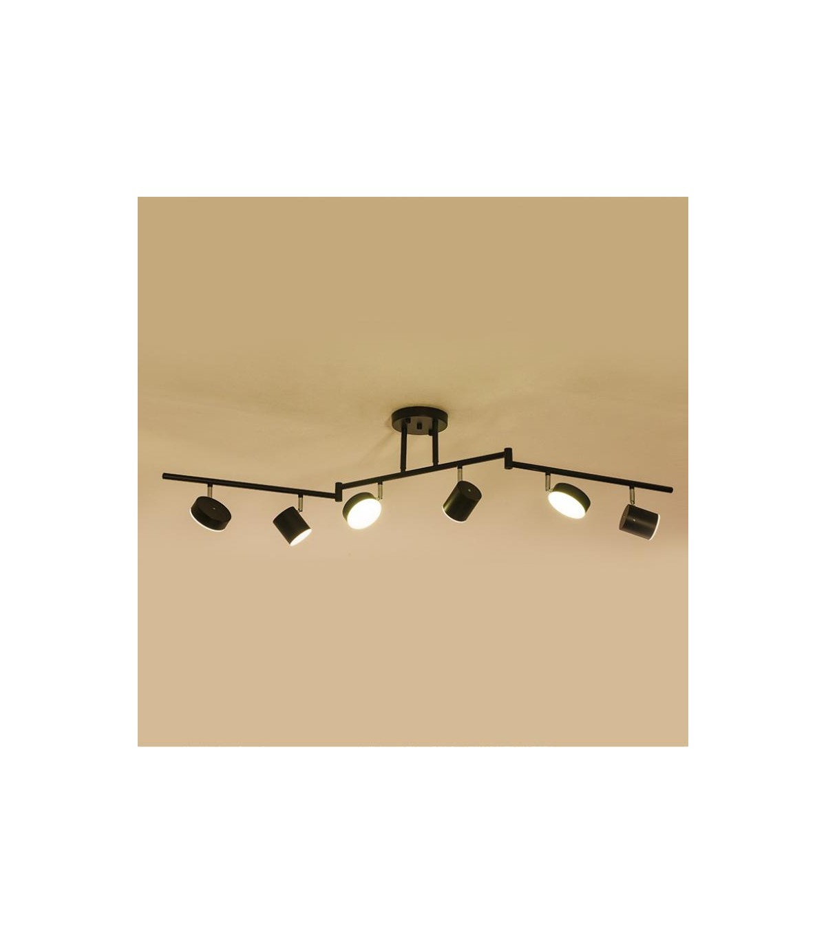 Lámpara Silah Negro 36W 3600Lm