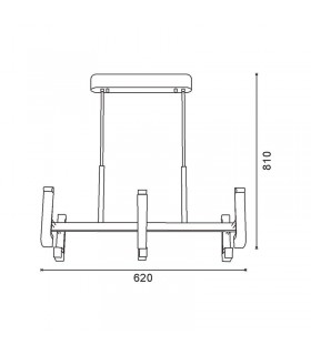 Lámpara Claws Negro 36W 3600Lm