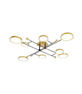 Plafón Cosmos 110W 7000Lm Oro / Negro CCT