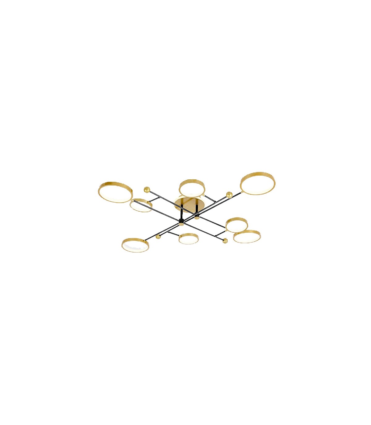 Plafón Cosmos 110W 7000Lm Oro / Negro CCT