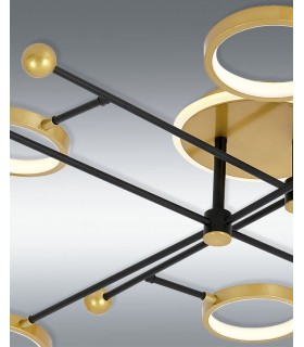 Plafón Cosmos 110W 7000Lm Oro / Negro CCT