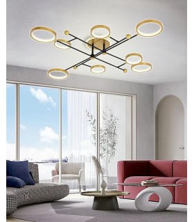 Plafón Cosmos 110W 7000Lm Oro / Negro CCT