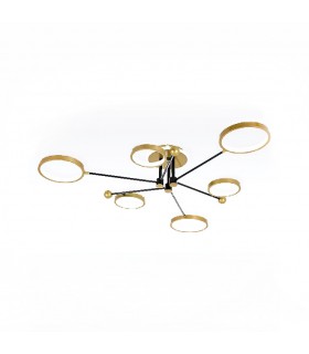 Plafón Cosmos 80W 5600Lm Oro / Negro CCT