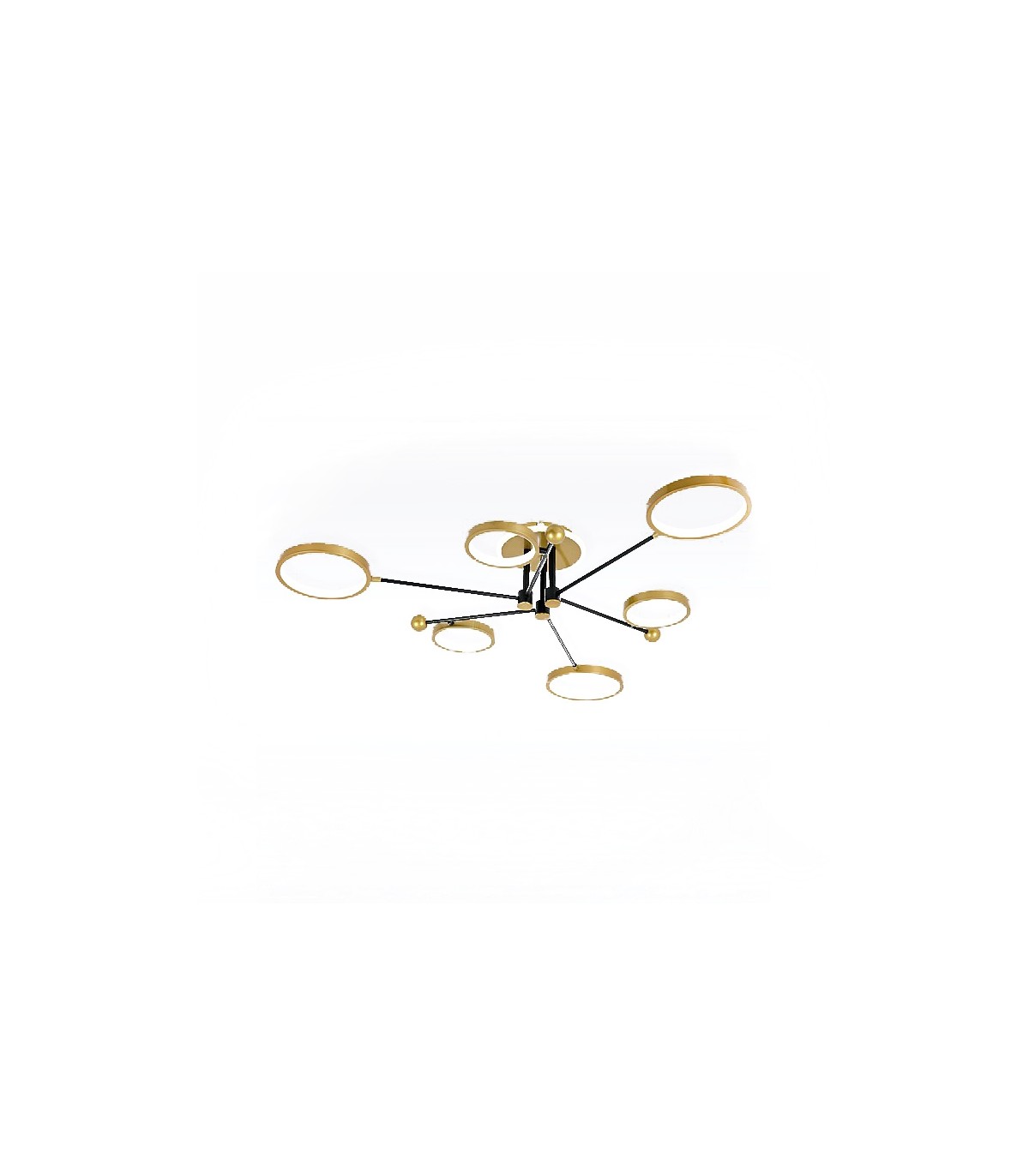Plafón Cosmos 80W 5600Lm Oro / Negro CCT