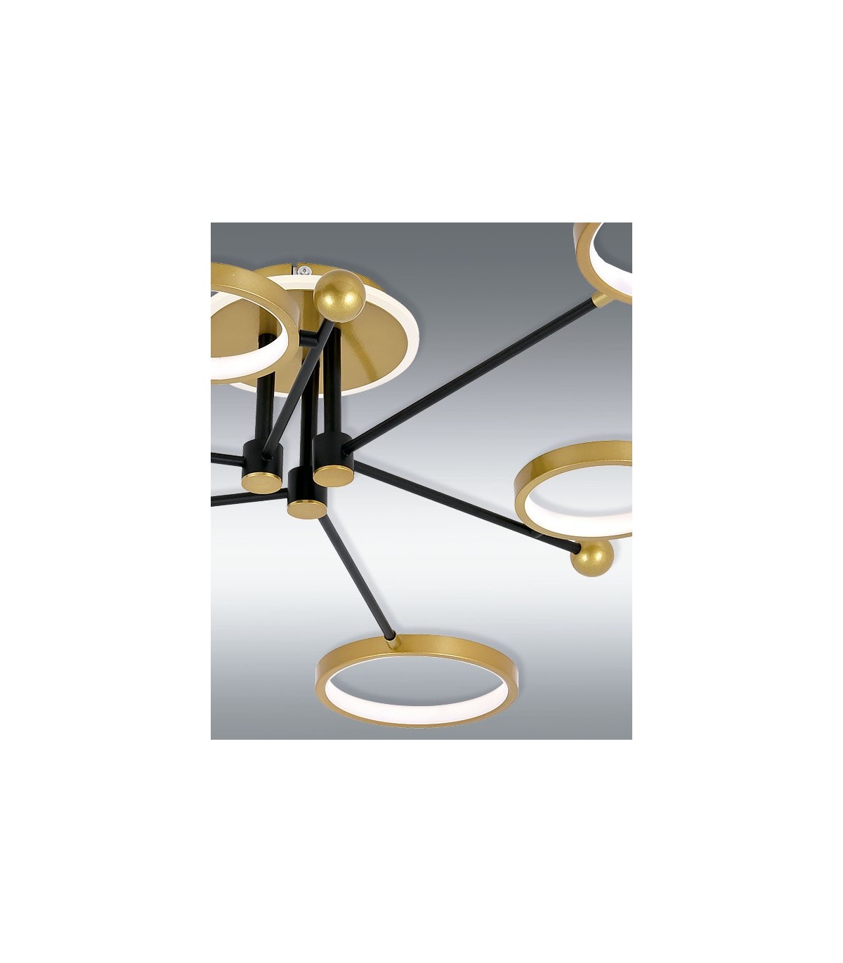 Plafón Cosmos 80W 5600Lm Oro / Negro CCT