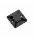 Base Autoadhesiva 2 Vías 3.6mm Negro 100 uds