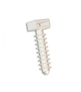 Taco Brida Presión Ø8 Blanco 10x37mm 100 uds