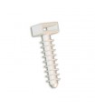 Taco Brida Presión Ø8 Blanco 10x37mm 100 uds