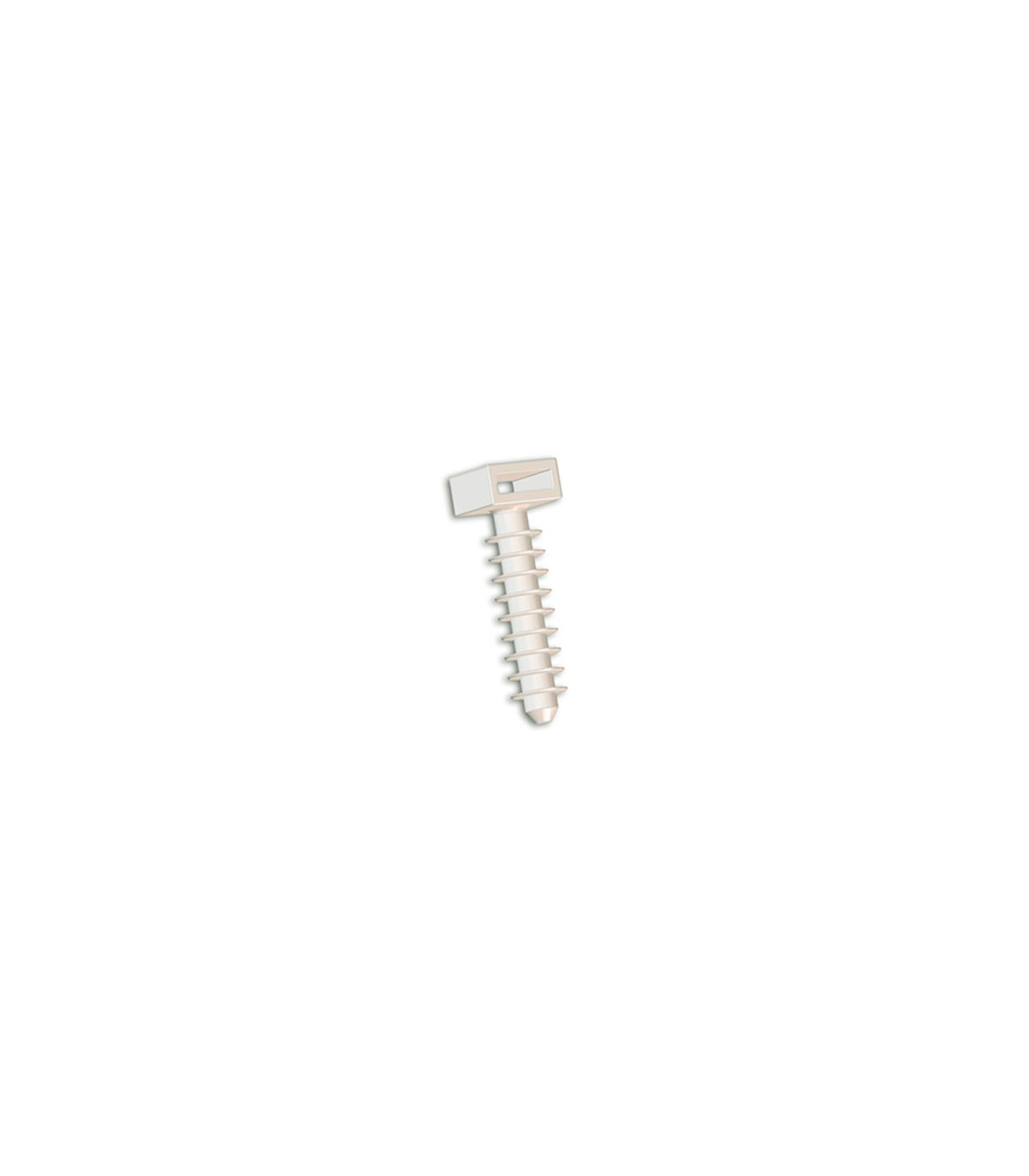 Taco Brida Presión Ø8 Blanco 10x37mm 100 uds