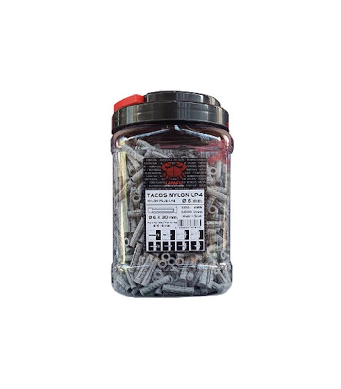Bote Taco de Nylon LP4 Ø5x25mm 1500uds