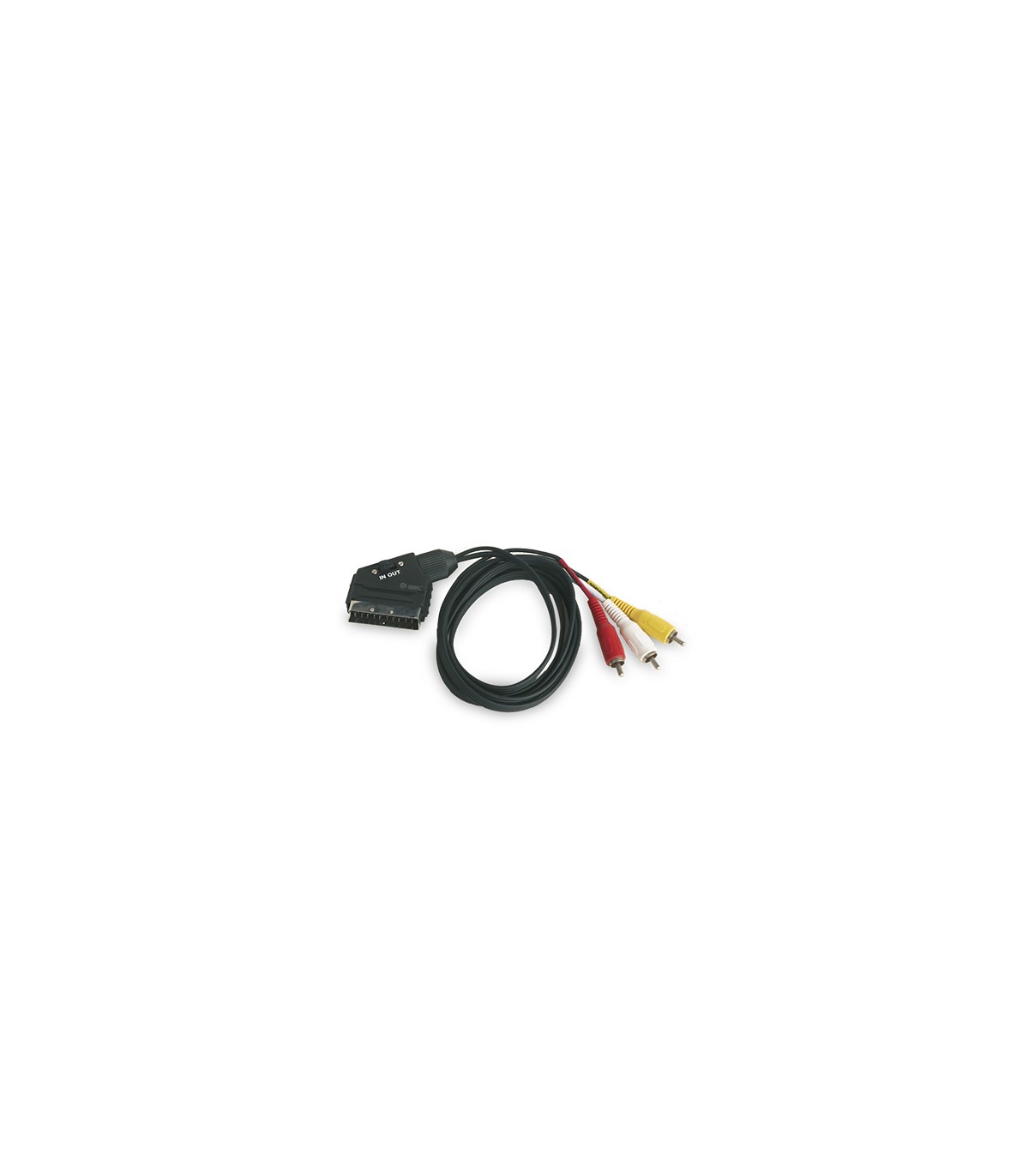 Euroconector Macho a 3XRCA Macho+Inter IN/OUT