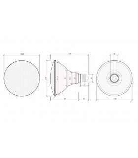 Lámpara LED PAR38 18W 700Lm 120º E27 IP65 Color