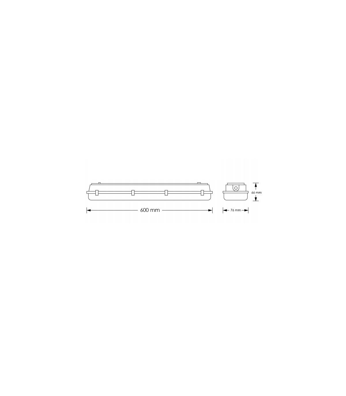 Pantalla Estanca 36W 3600Lm 120cm IP65 IK05