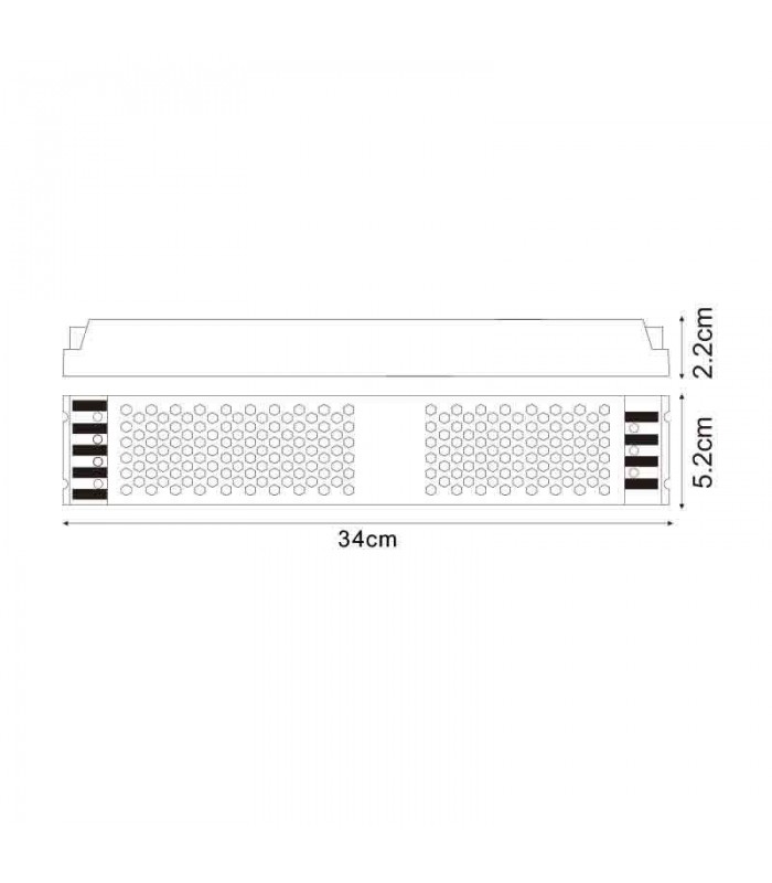 Fuente Alimentación SLIM 400W (DC12V) 32.2A IP20
