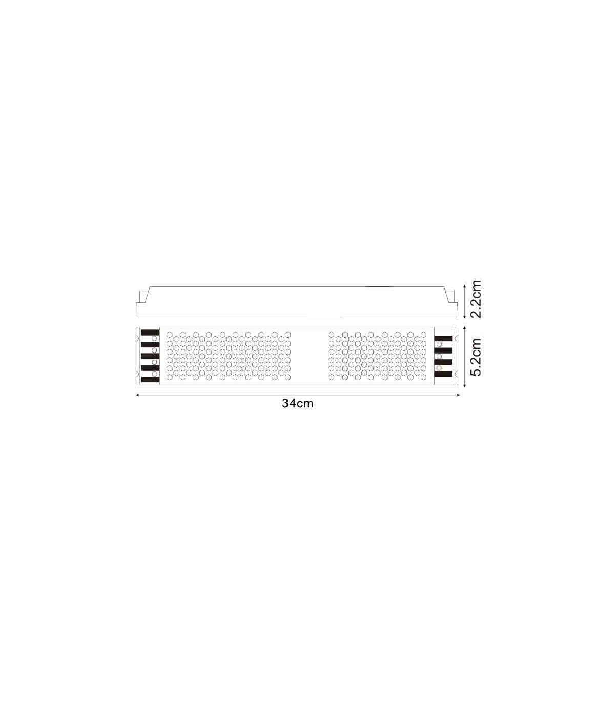 Fuente Alimentación SLIM 400W (DC12V) 32.2A IP20