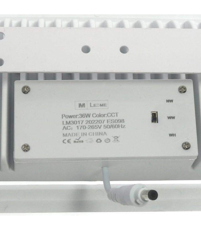 Foco Empotrable Rectangular 36W 3600Lm IP20 CCT