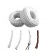 Cable Textil Trenzado 3x2.5mm Blanco Metro