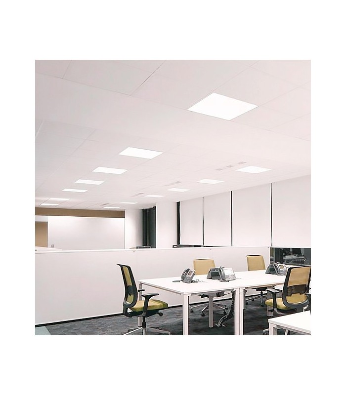 Panel LED LIFUD 48W 4.800Lm UGR17 60x60cm 120º IP40 Marco Blanco
