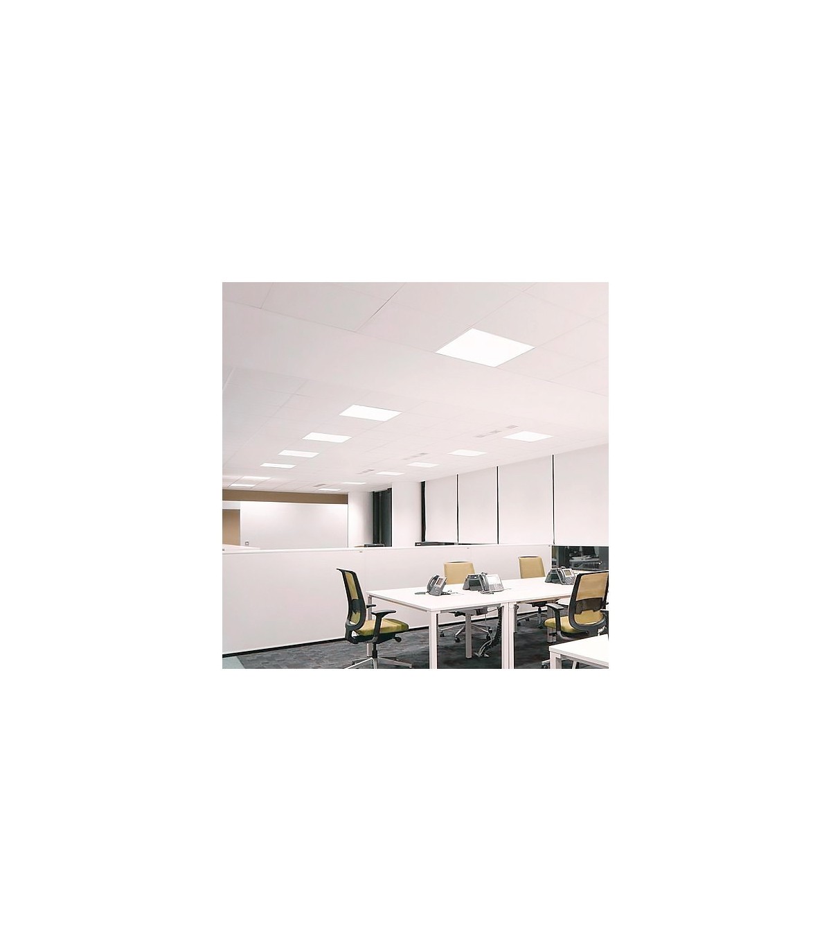 Panel LED LIFUD 48W 4.800Lm UGR17 60x60cm 120º IP40 Marco Blanco