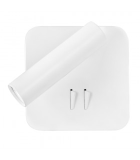 Aplique Manet Cuadrado Blanco 2+6W 130+450Lm 4000K