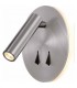 Aplique Lector CAYMAN Redondo Níquel 3+6W 620Lm