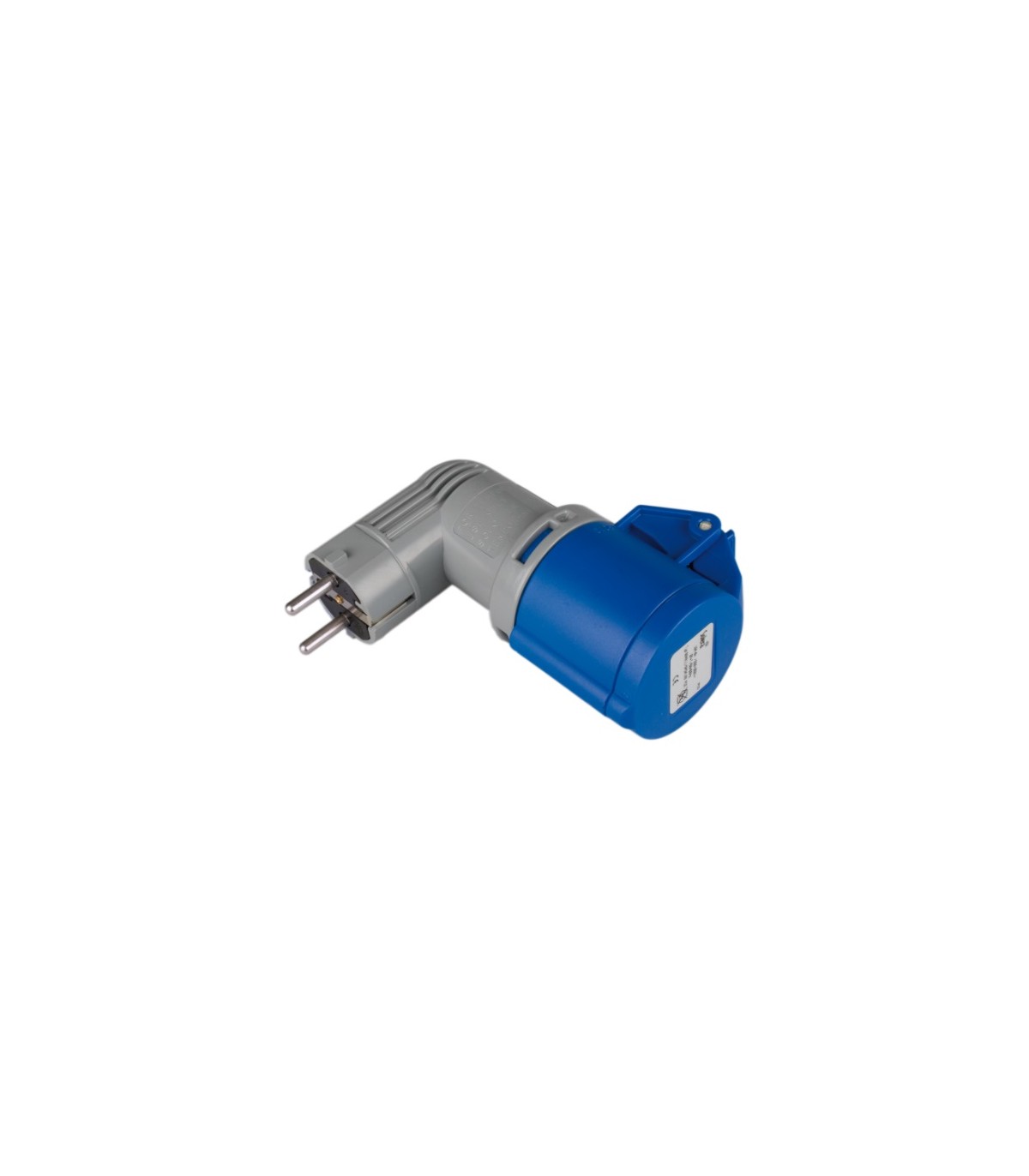 Adaptador Industrial Clavija Doméstica a Base Industrial 2P + T 16A 230V IP44