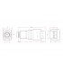 Adaptador hembra cable-conector Jack 5mm