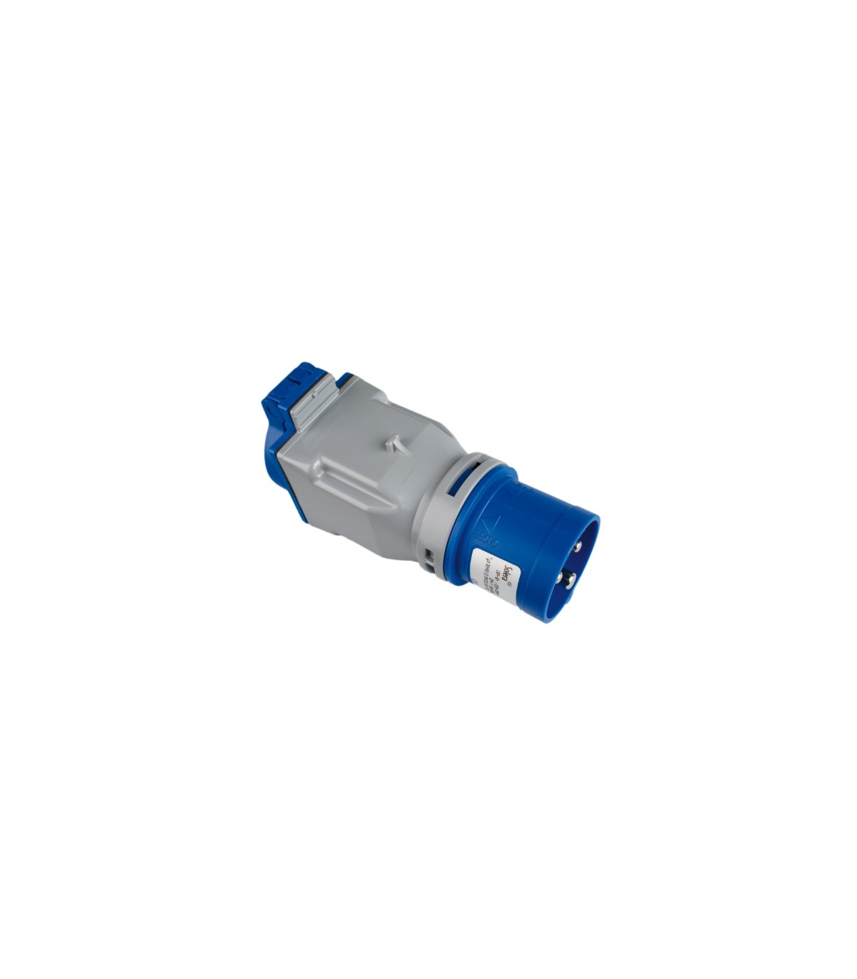 Adaptador Industrial Clavija Industrial a Base Doméstica 2P + T 16A 230V IP44