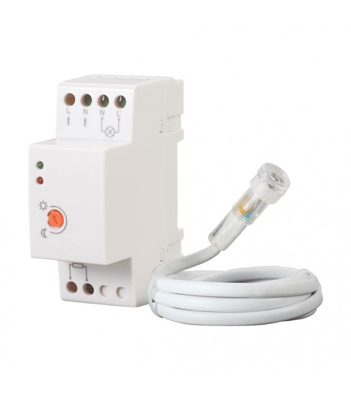 Sensor Crepuscular 20A para Carril DIN IP65