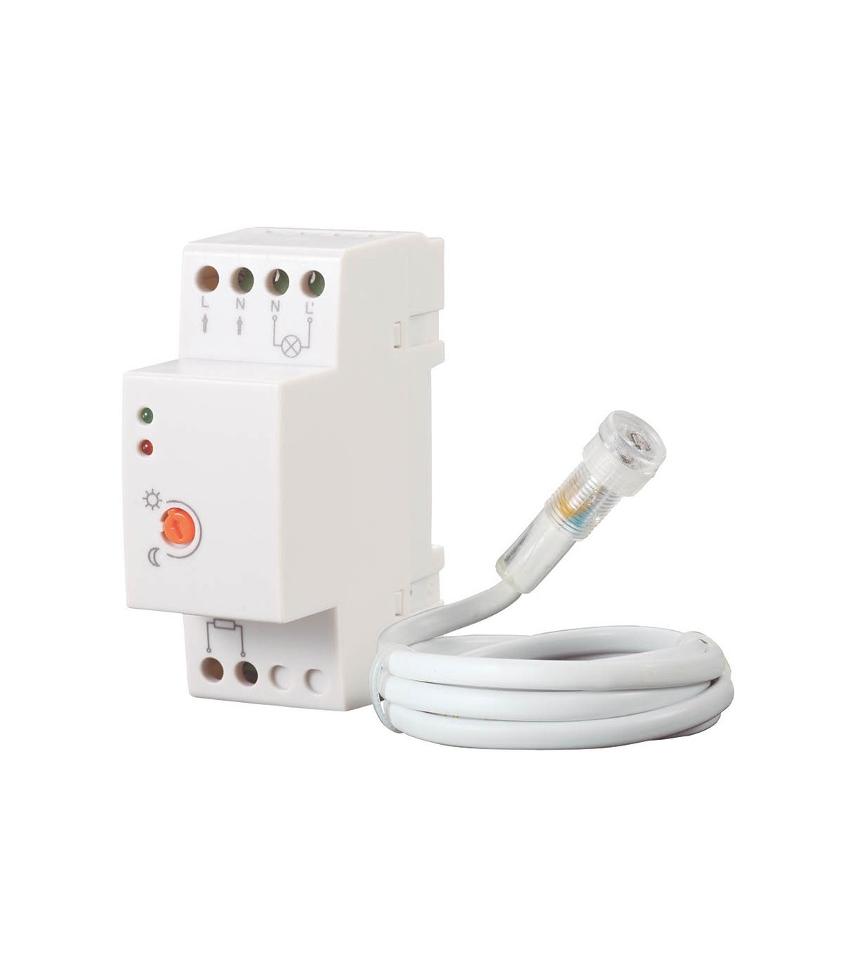 Sensor Crepuscular 20A para Carril DIN IP65