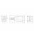 Adaptador macho cable-conector Jack 5mm