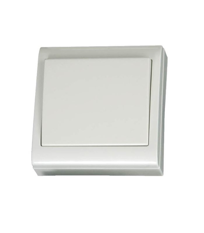 Conmutador Superficie 80x80mm 10A 250V