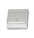 Pulsador Superficie Campana 80x80mm 10A 250V