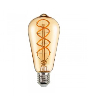 Bombilla Filamento Espiral ST64 4W 350Lm 330º E27 Serie Vintage