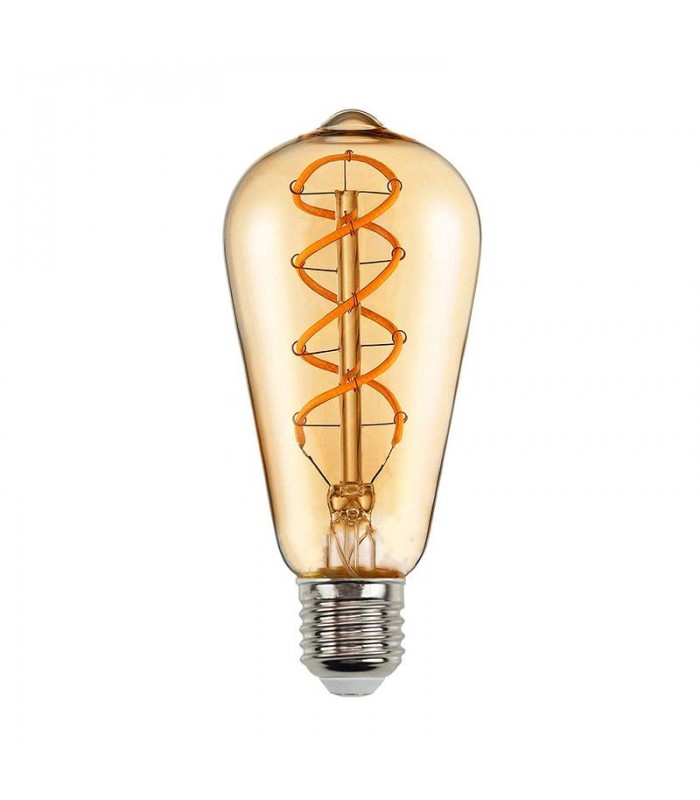 Bombilla Filamento Espiral ST64 4W 350Lm 330º E27 Serie Vintage