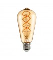 Bombilla Filamento Espiral ST64 4W 350Lm 330º E27 Serie Vintage