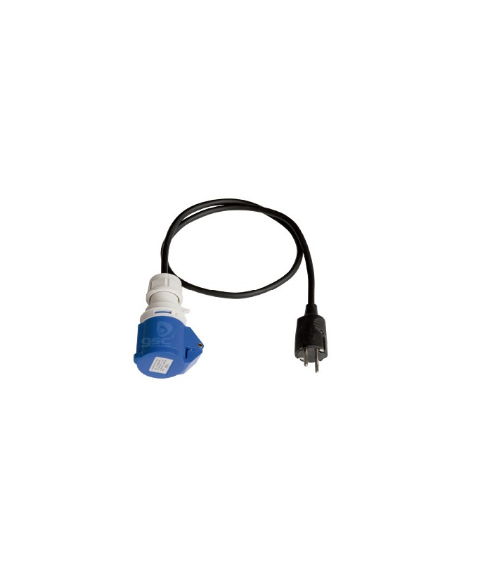Prolongador de Schuko a Base Cetac 3P (2P + T)  16A