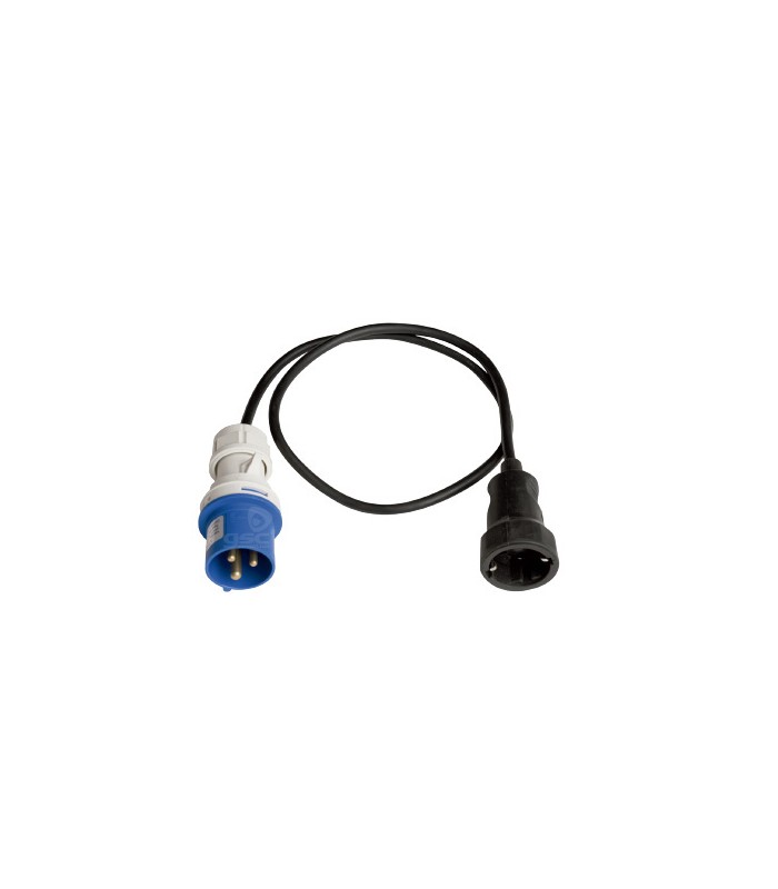 Prolongador Clavija Cetac 3P (2P + T)  16A a Base Schuko
