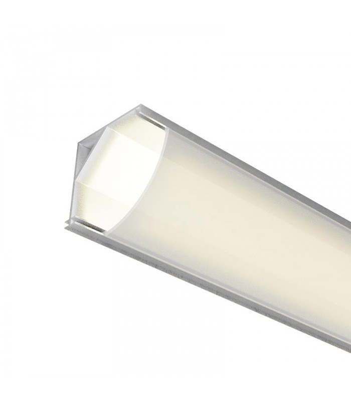 Perfil Aluminio Esquina MINI L 45º Superficie -2 Metros-