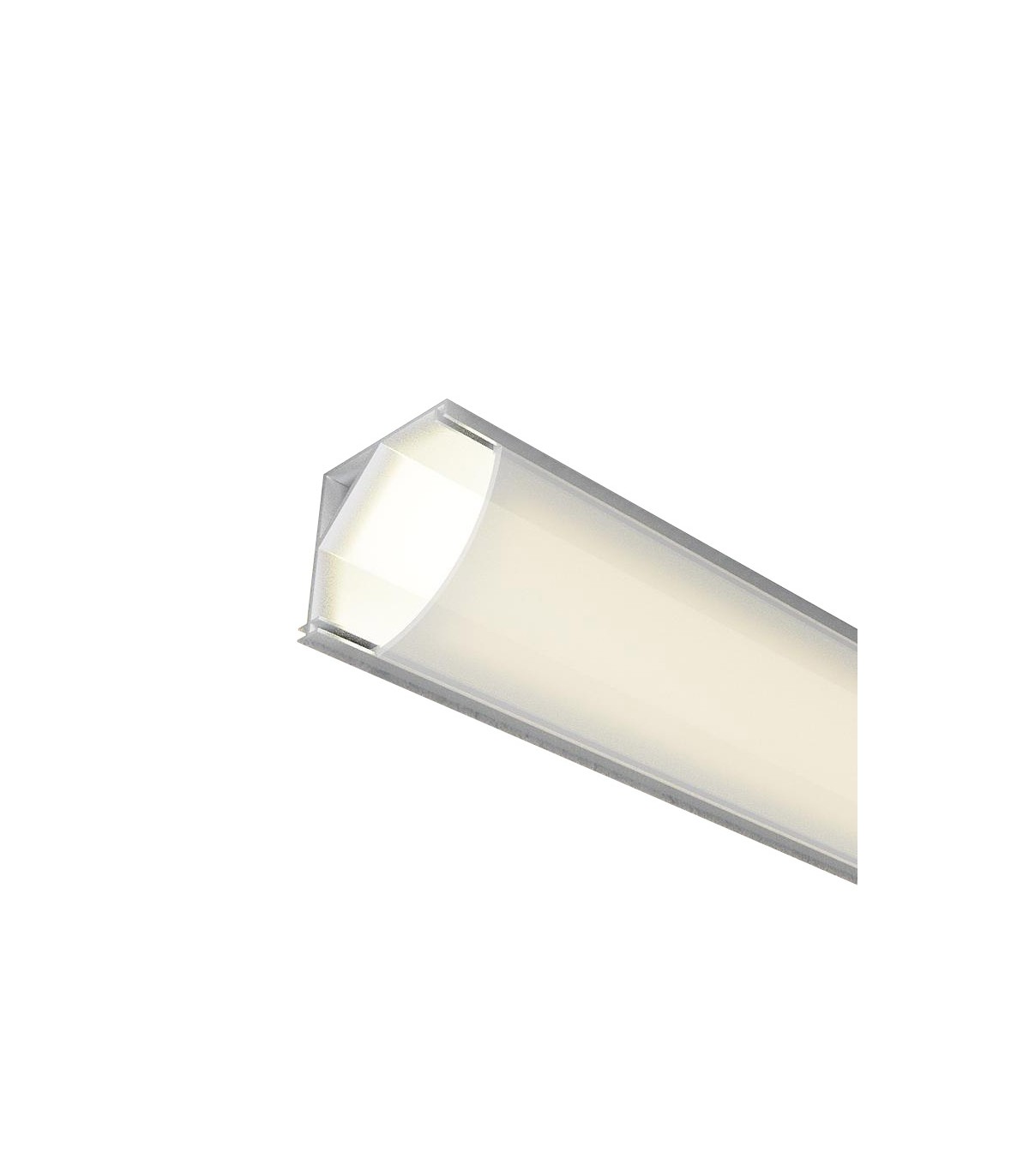 Perfil Aluminio Esquina MINI L 45º Superficie -2 Metros-
